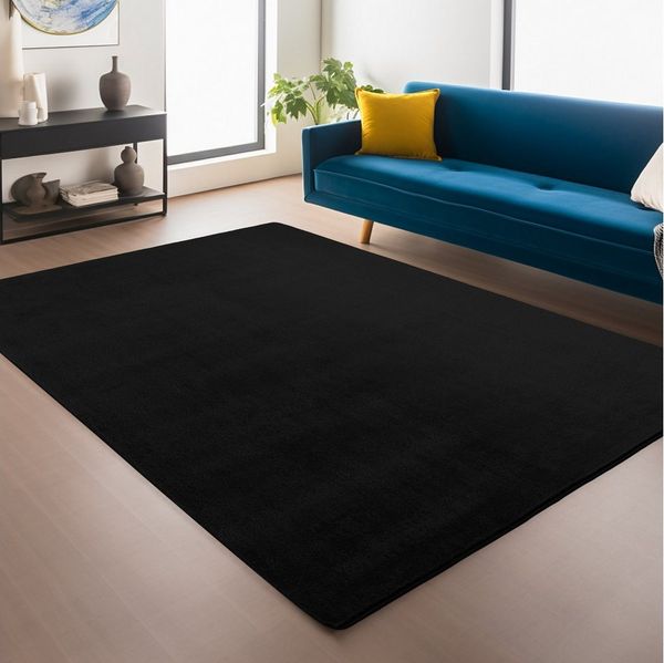 Ayyildiz Teppiche Teppich JOY 1400, auch als Läufer, rechteckig, Höhe: 11 mm, besonders weich, uni Kurzflor, Wohnzimmer, Kinderzimmer