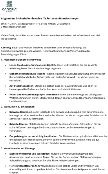 Palram - Canopia Aluminium Terrassenüberdachung Bild 9