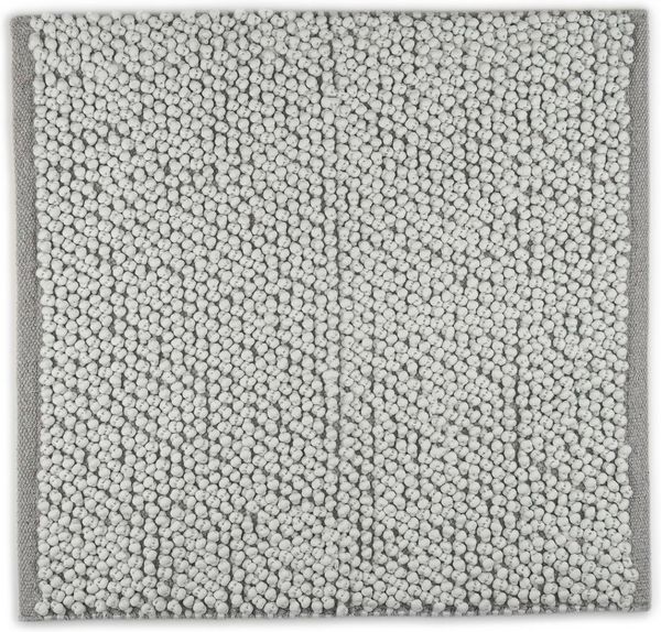 Heckett and Lane Badematte Nodo Badematte 70x120 Light Grey Badematte 70x120 Light-Grey Uni, Baumwollmischung, Badematte Badteppich