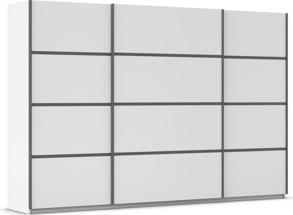 rauch Kleiderschrank Schwebetürenschrank OTTO´s Choice Garderobe Schrank TOP ANGEBOT Avola (in 3 verschiedenen Ausstattungen BASIC/CLASSIC/PREMIUM) mit eleganten Zierleisten in Chrom, Schwarz oder Weiß MADE IN GERMANY