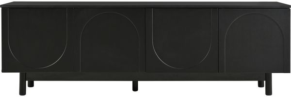 Merax schwarzer TV-Schrank – 175 x 38 x 56 cm, verstellbare Einlegeplatten, Leichte Lowboard-TV-Möbel Bild 7