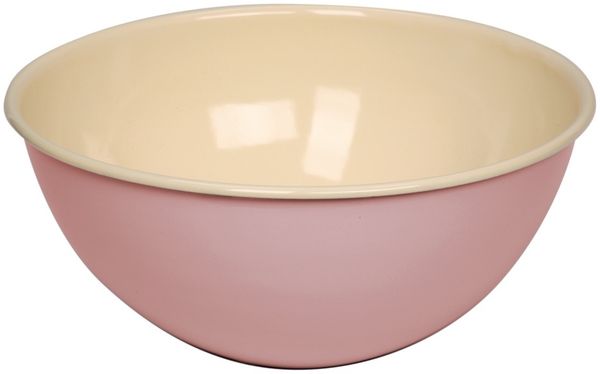 Riess Obstschüssel Emaille Salatschüssel | 26cm Rosa