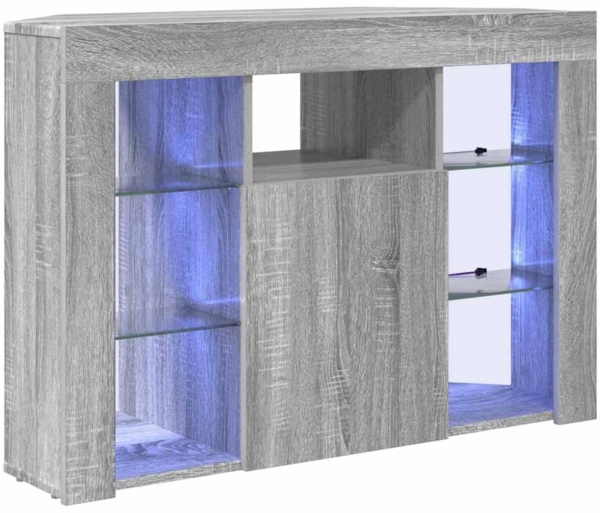 vidaXL Eck-LED-TV-Schrank Graues Sonoma 106 x 40 x 68 cm Holzwerkstoff 889791
