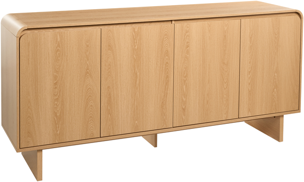 Sideboard mit 4 Türen DELORAINE Hellbraun