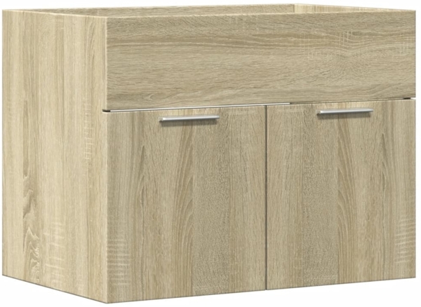 vidaXL Waschbeckenunterschrank Sonoma-Eiche 60x38,5x46cm Holzwerkstoff 856207