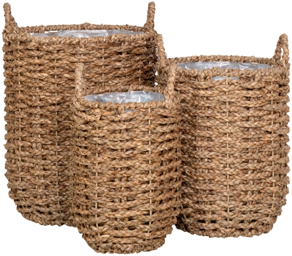 House Nordic Körbe, Seegras, Natur, 3er Set