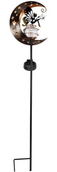 Dapo LED Solarstecker Lichtstab Mondlicht warmweiß