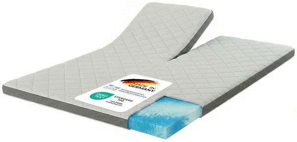 Geltopper 180x200x8cm Glatt Karo-Klima Bezug 8cm Bild 9
