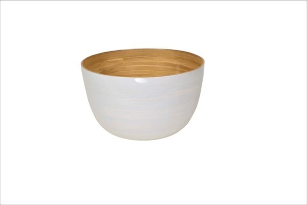 albert L. Bambus Schüssel 26x16 white
