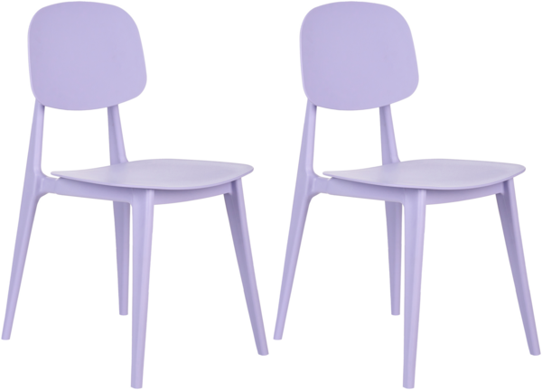 Gartenstuhl 2er Set KATTAVIA Violett