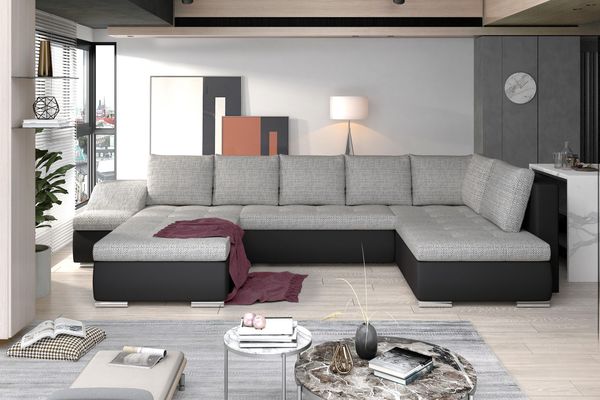 Wohnideebilder Giovanni Grau Ecksofas & Eckcouches GI28
