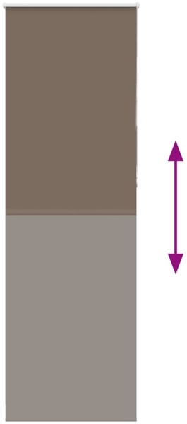 vidaXL Verdunkelungsrollo Kaffeebraun 65x230 cm Stoffbreite 60,7 cm 4011069 Bild 4