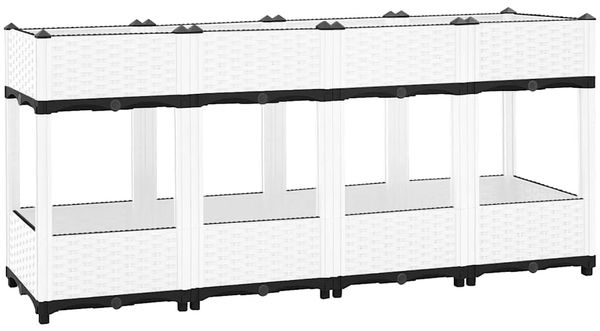 vidaXL Hochbeet 160x40x71 cm Polypropylen 153315