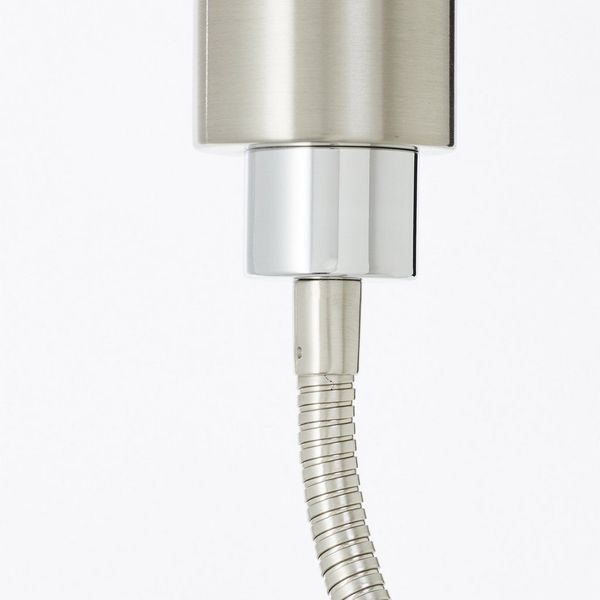 Lightbox Tischleuchte, LED wechselbar, Warmweiß, Flexible Klemmleuchte, 37 x 27cm, GU10, 3W, 300lm, 3000K, nickel/chrom