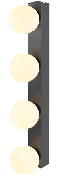 SLV SUN Mirror, Wandaufbauleuchte, quad, 2700/3000/4000 K, TOUCH button, 18 W, IP44, schwarz - Stand-, Wand- und Deckenleuchten (Outdoor)