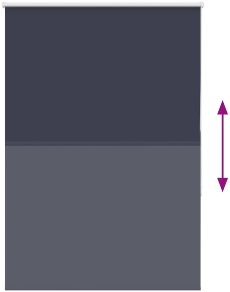 vidaXL Verdunkelungsrollo Marineblau 90x175cm Stoffbreite 85,7 cm 4011542 Bild 4