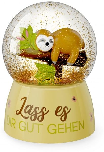 Schneekugel Glitzerkugel für Dich:-) Geschenk la vida Faultier 7006771