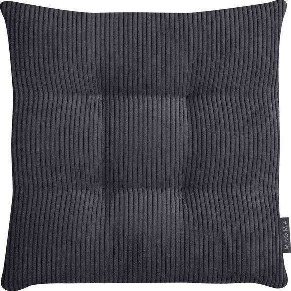 Magma Heimtex Stuhlkissen Sitzkissen INGA, Anthrazit, B 35 cm, L 35 cm