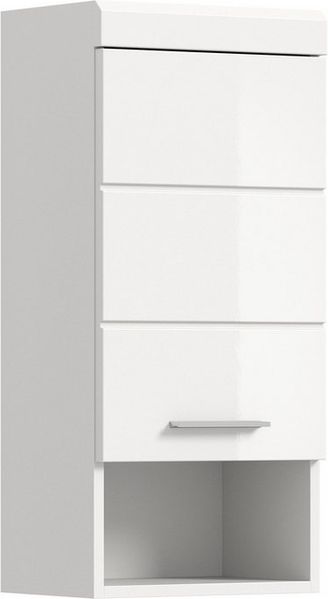 furnling Hängeschrank Scott 1 Tür, 1 offenes Fach, Badmöbel, Badschrank, Breite 37 cm