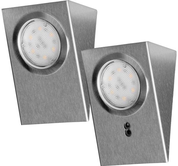 Orno MAKAN LED Unterschrankbeleuchtung 2W 180lm 4000K mit berührungsloses Schalter INOX