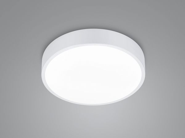 LED Deckenleuchte WACO in Weiß matt extern dimmbar flach, Ø 31cm