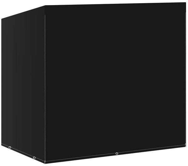 vidaXL Hollywoodschaukel-Abdeckung mit 6 Ösen, Polyethylen schwarz, 105 x 135 x 175 cm