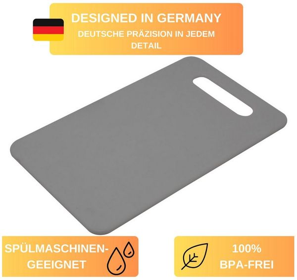 Thiru Schneidebrett 4er Set je 25 x 15 cm, aus BPA-freiem & hygienischem Kunststoff, (4-St)