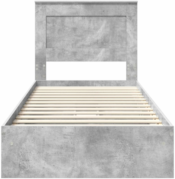 vidaXL Aufbewahrungsbett Beton Grau 100x200 cm Holzwerkstoff 3410266 Bild 7