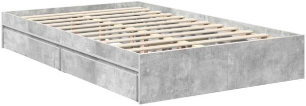 vidaXL Aufbewahrungsbett Beton Grau 100x200 cm Holzwerkstoff 3410266 Bild 5
