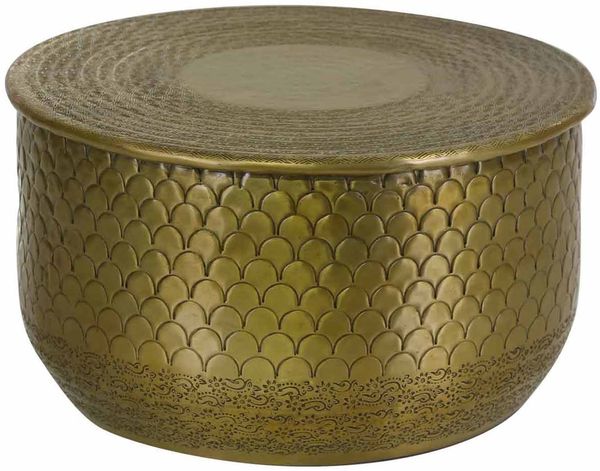 Orientalischer Beistelltisch Alava Gold 2 er Set