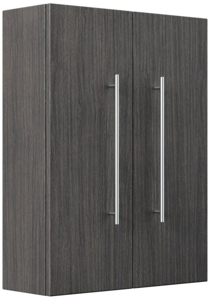 Magnolia Home 'Aurum-L' Badschrank, Holz, Anthrazit gemasert, 70 x 53 x 20 cm
