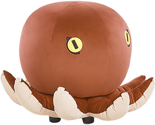 Pouf Samtstoff braun OCTOPUS