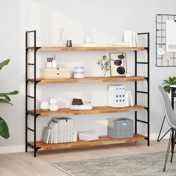vidaXL Schweberegale 4 Stk. 140x30x4 cm Massivholz Akazie Ölbehandelt 3279626