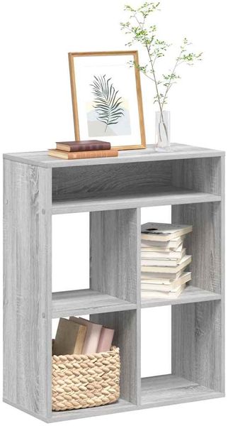 vidaXL Bücherregal Grau Sonoma 66x31x80 cm Holzwerkstoff 860297