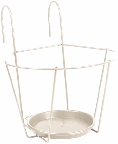 Haken-Topfhalter 25 cm weiß