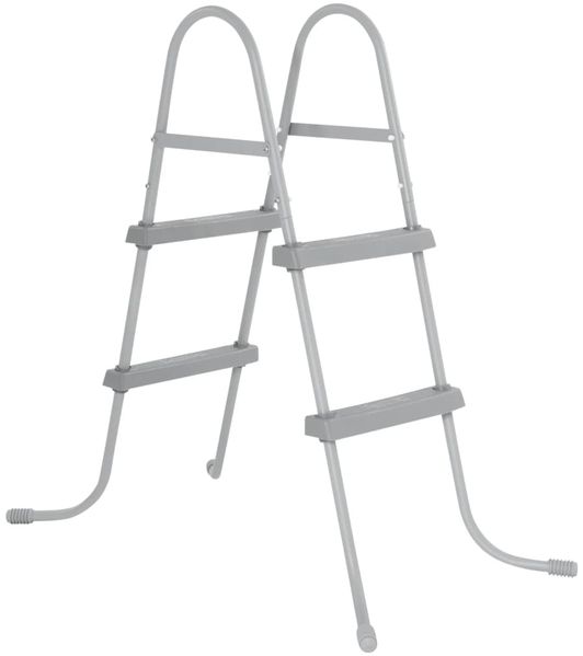 Bestway 'Flowclear' Poolleiter, 2 Stufen, für Pools bis 84 cm Höhe, Metall/Kunststoff Grau