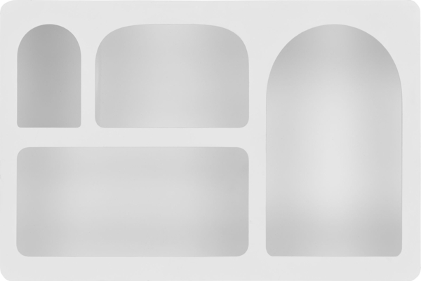 Wandregal, Holz, weiß, 40 x 13 x 60 cm