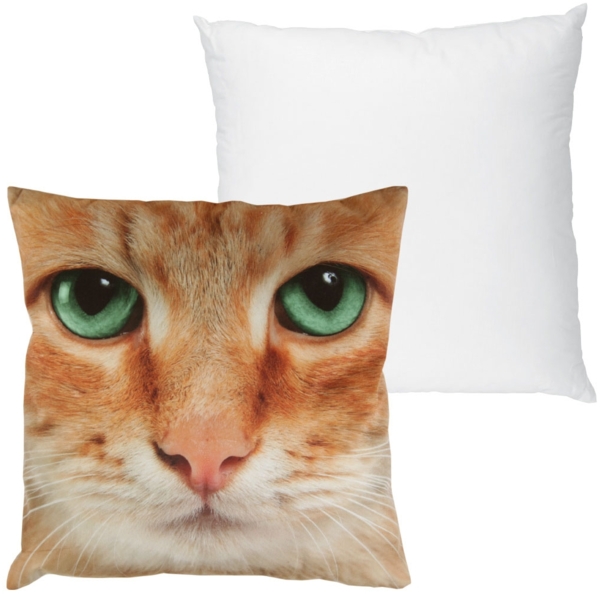 Bestlivings Kissenbezug Fotodruck Motiv in 40x40 cm, Flauschig weiche Kissen-Hülle in vielen Motiven erhältlich ( Design: Katze Beige ) Bild 3