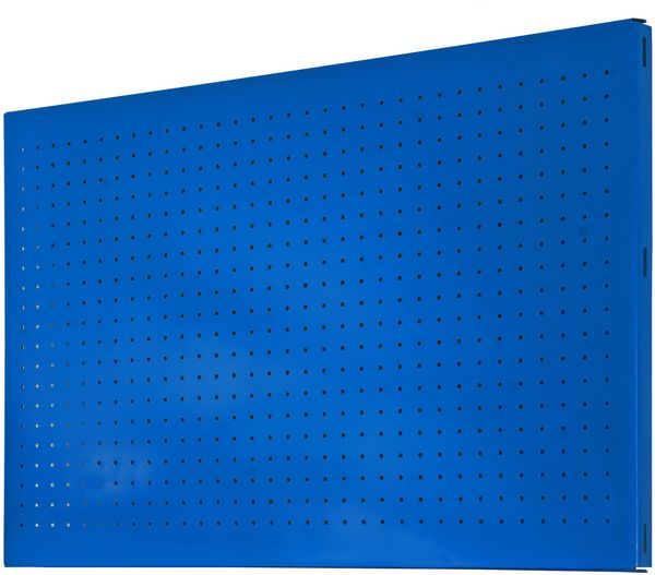 SimonRack Werkzeugwand,120 x 60 x 3,5 cm, Metall-Lochwand, Halterungen, Montagematerial, Blau
