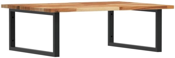 vidaXL Waschbeckenregal Wandmontage Stahl und Akazienholz 3302921