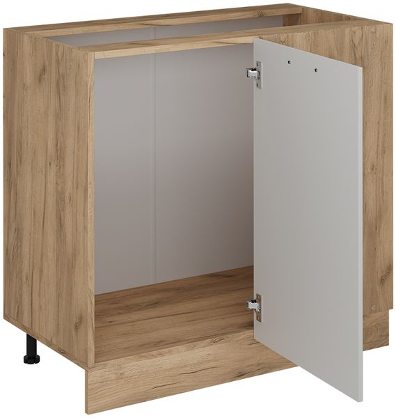 Eckunterschrank R-Line Weiß Landhaus 86 cm ohne Arbeitsplatte Vicco Bild 4