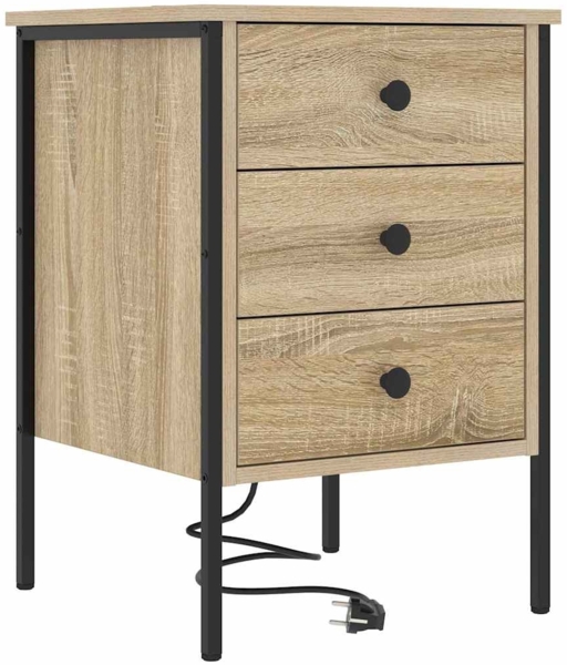 vidaXL Nachttisch Sonoma-Eiche 42 x 41 x 61 cm Holzwerkstoff 859482
