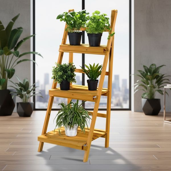 Blumentreppe Blumenregal Blumenständer Pflanzenampel Blumenhocker 3 Etagen