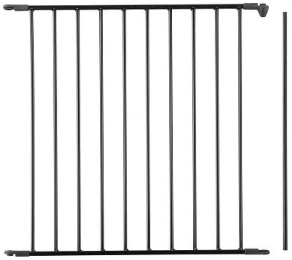 Safetots Flex Metall Mehrfachpaneel Sortiment, Verlängerungsplatte, Metall, Schwarz, 72cm, Verlängerungsplatte für Metall Mehrfachpaneel Sortiment von Spielpens, Sicherheitsbarrieren und Raumteiler