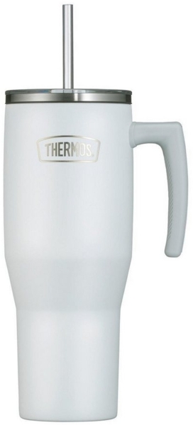 THERMOS Refreshing Isolier-Trinkbecher mit Strohhalm white mat 1,1