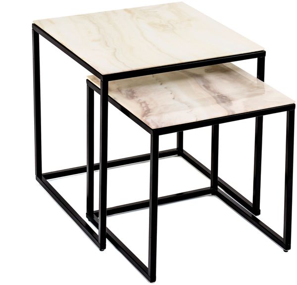 Concept Lara Couchtisch 2er Set Marmor Optik