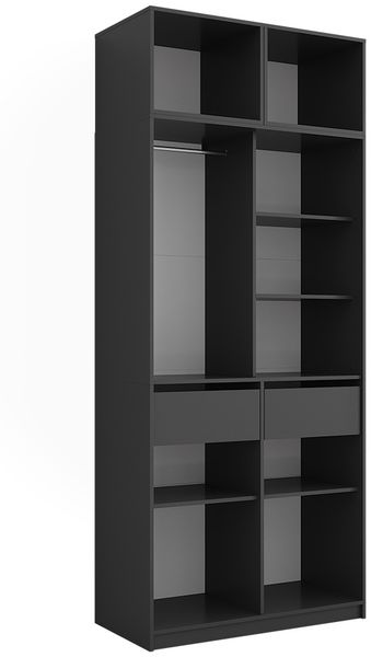 Kleiderschrank Elmo Anthrazit 50 x 40 cm 3er Set Vicco