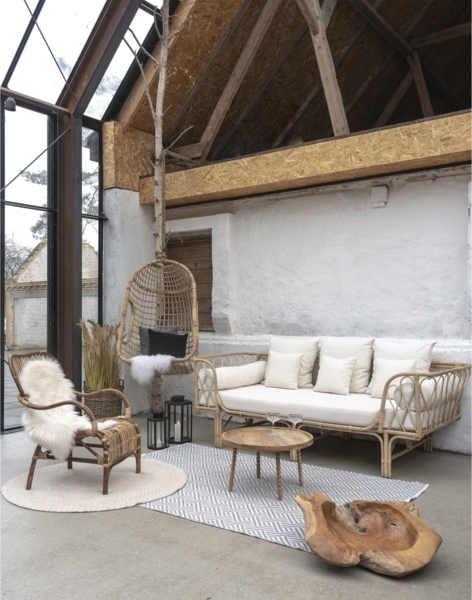 Couchtisch, mango natur, ø60x35 cm Bild 4