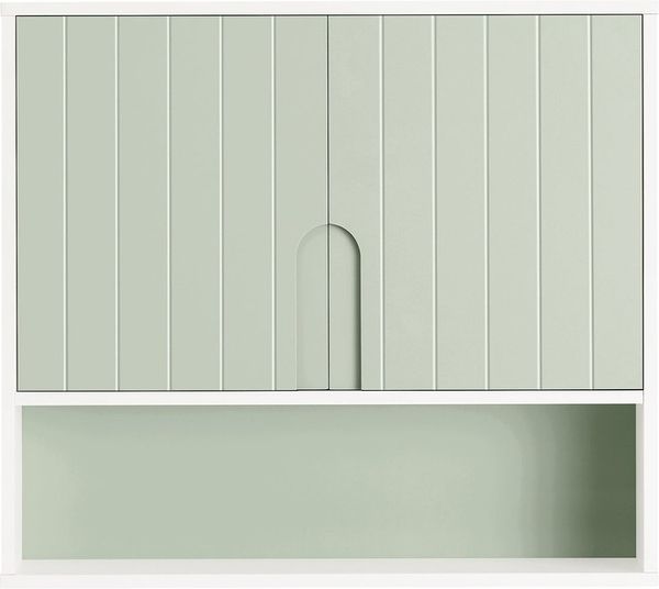 SoBuy BZR140-GR Hängeschrank, Spanplatte, Melamin, Grün, 60 x 54 x 15 cm
