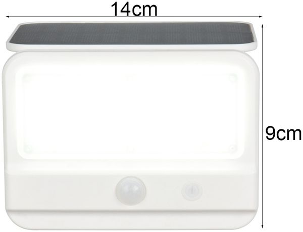 2er SET Solarstrahler außen mit Bewegungsmelder, Breite 14cm Bild 3